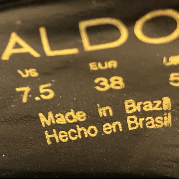 ALDO black stiletto heels- suede - Picture 4 of 4